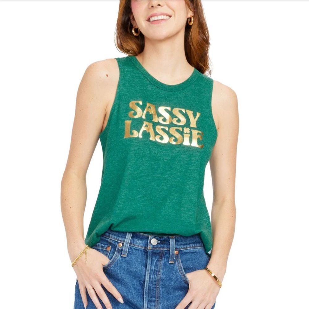 NWOT WOMEN'S SASSY LASSIE TANK TOP